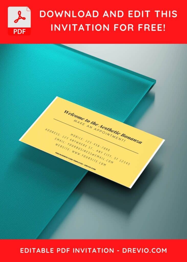 10 Typography & Y2K Style Canva Business Card Templates C
