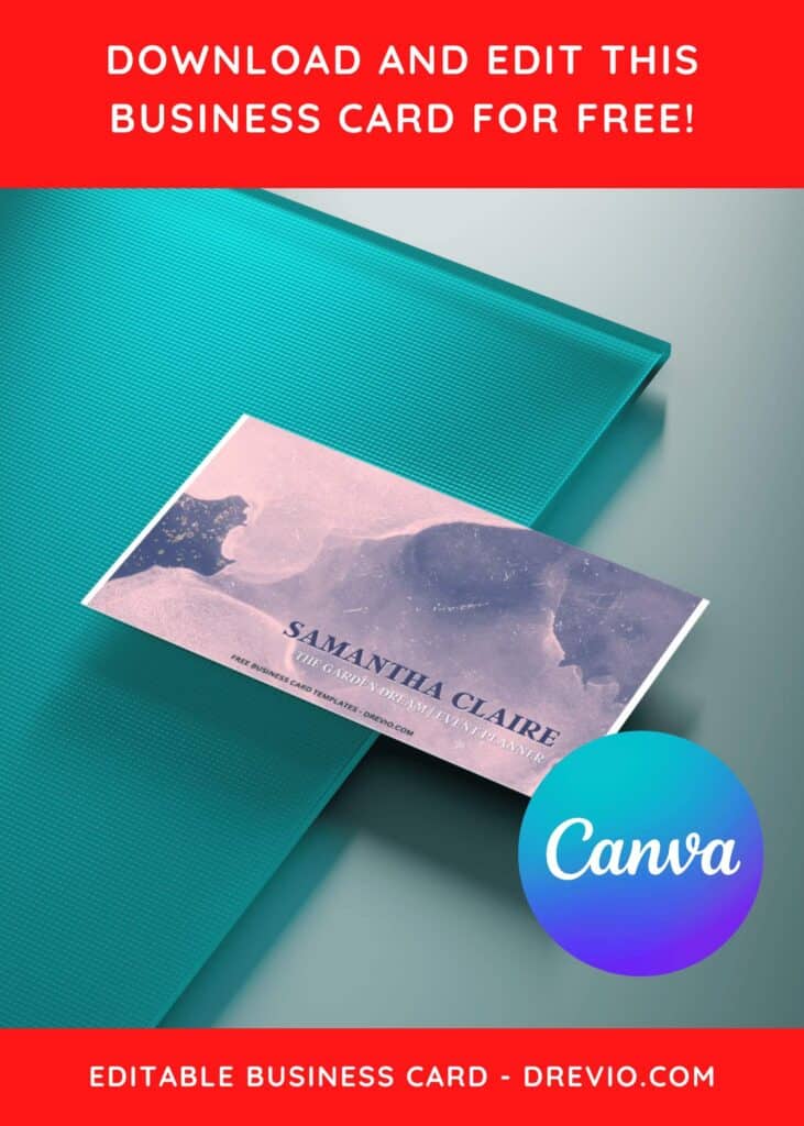 10+ Creative Watercolor Canva Business Card Templates J