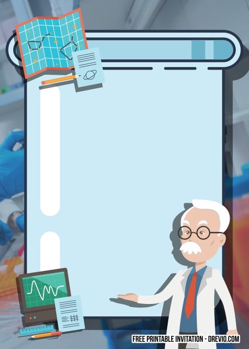 FREE Editable Mad Scientist Birthday Invitation