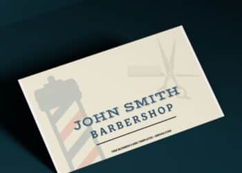 10+ Minimal Barbershop Canva Business Card Templates