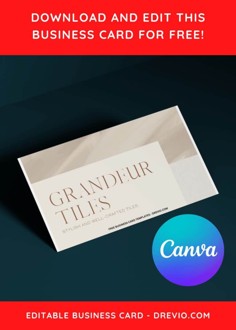 10+ Earthy Bohemian Canva Business Card Templates C