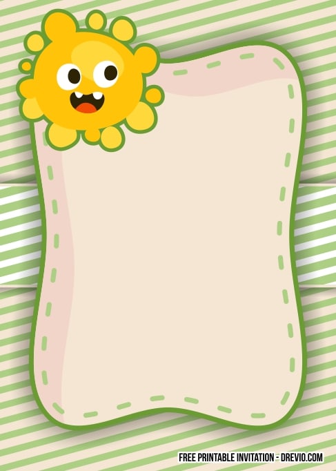 FREE Editable My Little Sunshine Birthday Invitation
