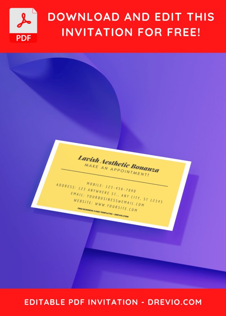 10 Typography & Y2K Style Canva Business Card Templates D