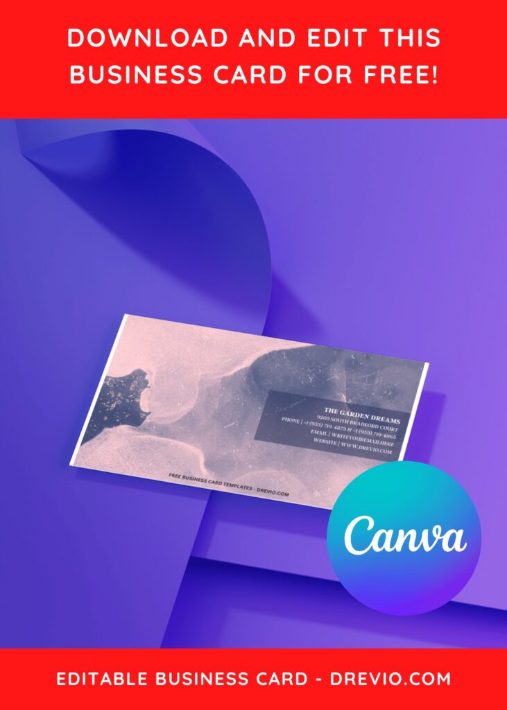 10+ Creative Watercolor Canva Business Card Templates L