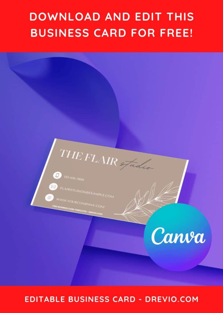 10+ Earthy Toned Greenery Canva Business Card Templates