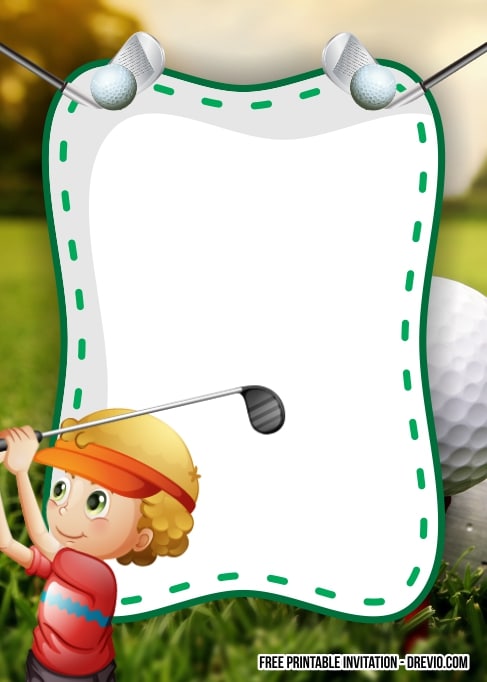 FREE Editable Golf Birthday Invitation