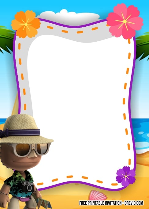 FREE Editable Hawaiian Birthday Invitation