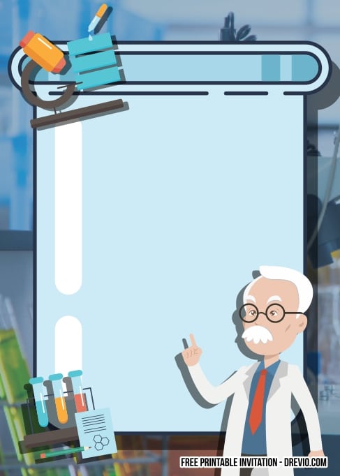 FREE Editable Mad Scientist Birthday Invitation