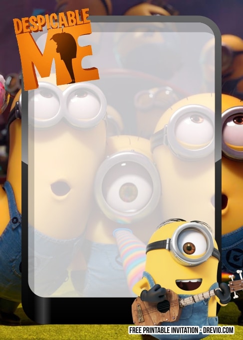 FREE Editable Minion Birthday Invitation