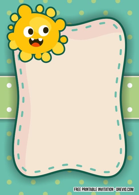 FREE Editable My Little Sunshine Birthday Invitation