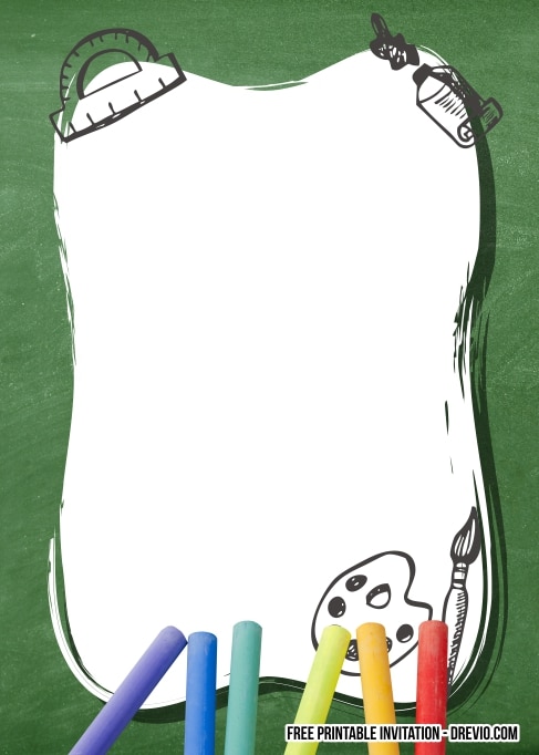 Chalk Birthday Invitation