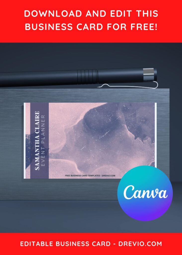 10+ Creative Watercolor Canva Business Card Templates D