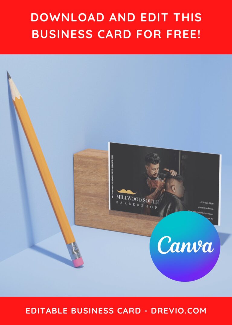 10+ Gentleman Barbershop Canva Business Card Templates
