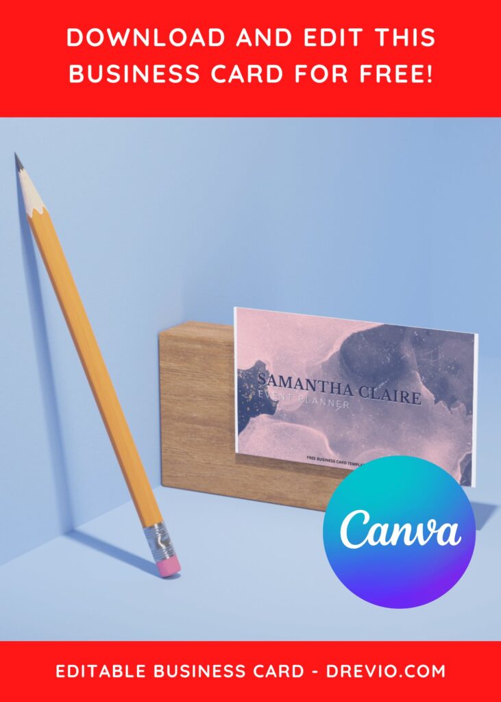 10+ Creative Watercolor Canva Business Card Templates E
