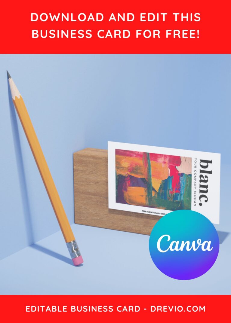 10+ Abstract Painting Canva Business Card Templates