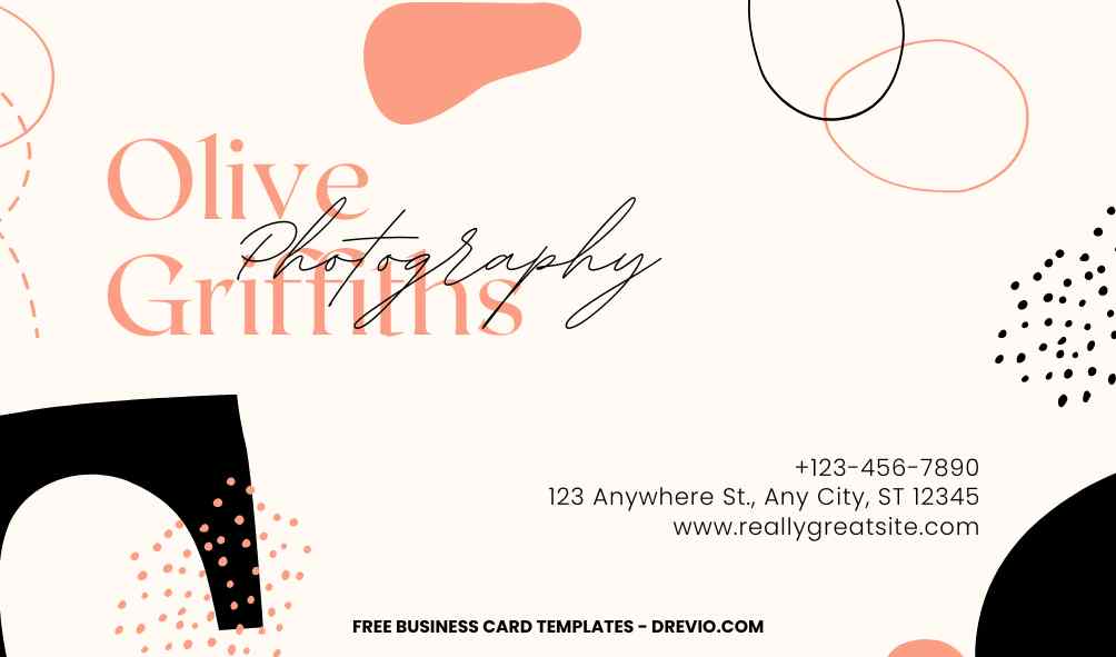 FREE Editable Abstract Art Business Card Template