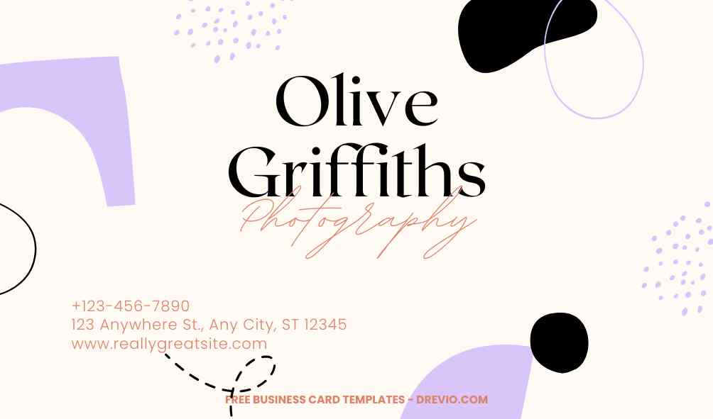 FREE Editable Abstract Art Business Card Template