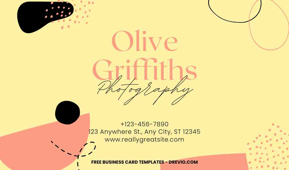 FREE Editable Abstract Art Business Card Template