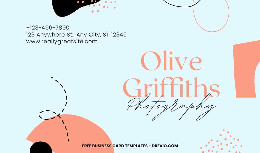 FREE Editable Abstract Art Business Card Template