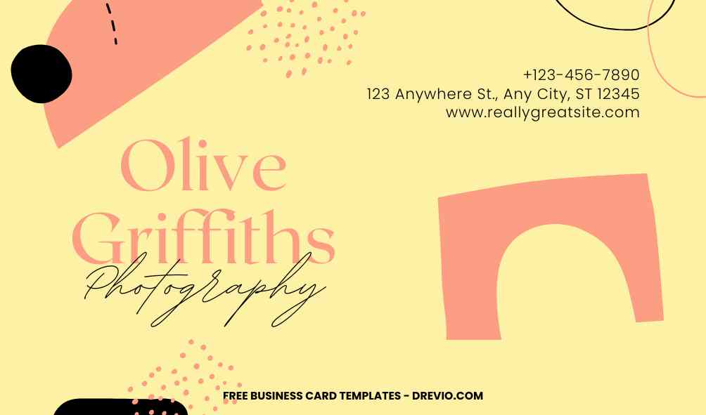 FREE Editable Abstract Art Business Card Template