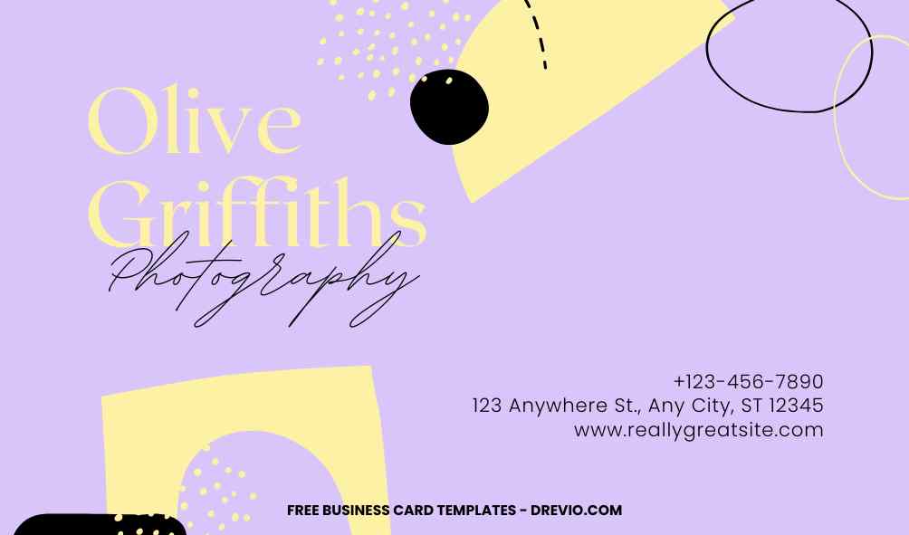 FREE Editable Abstract Art Business Card Template