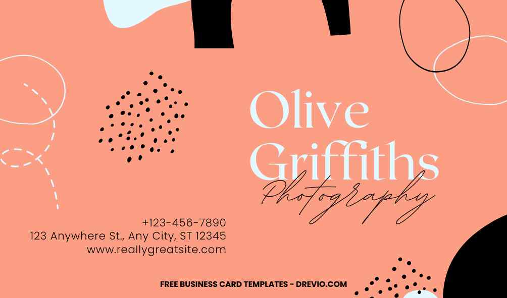 FREE Editable Abstract Art Business Card Template
