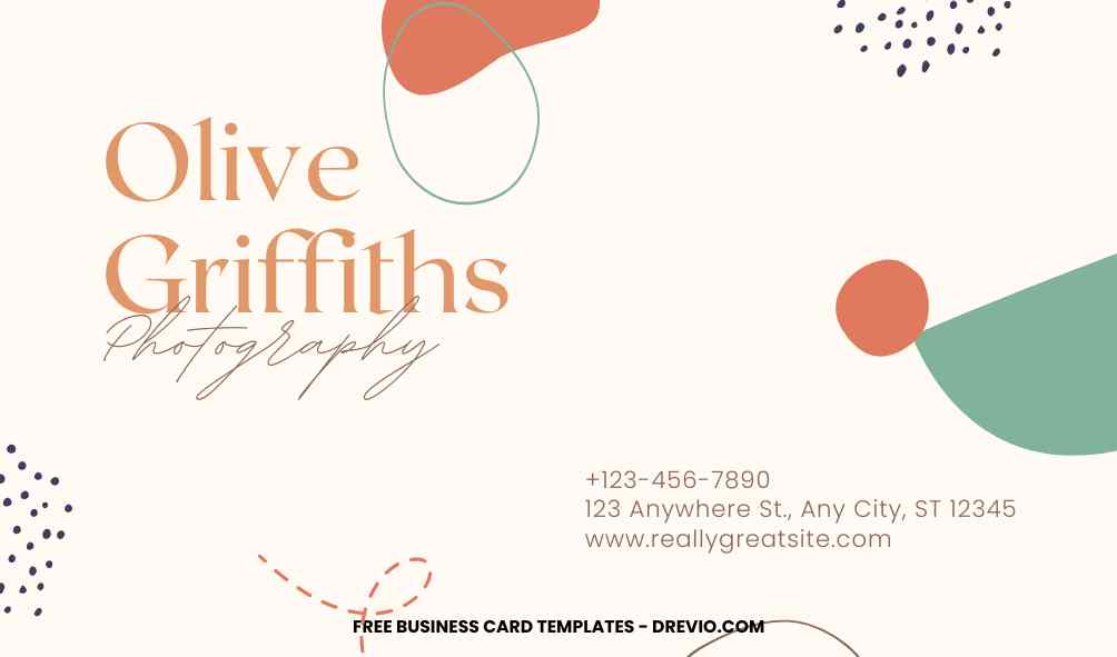FREE Editable Abstract Art Business Card Template