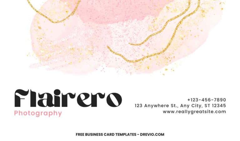 FREE Editable Abstract Watercolor Business Card