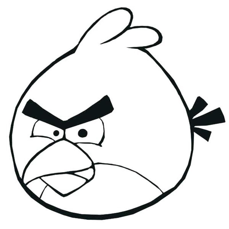 Angry Birds Coloring Page 