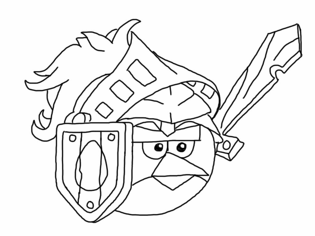 Angry Birds Coloring Page 