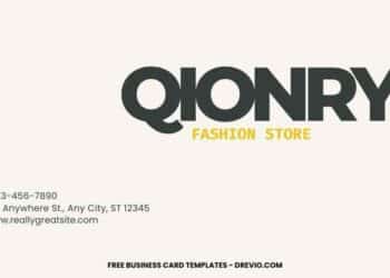 FREE Editable Bold Typography Business Card