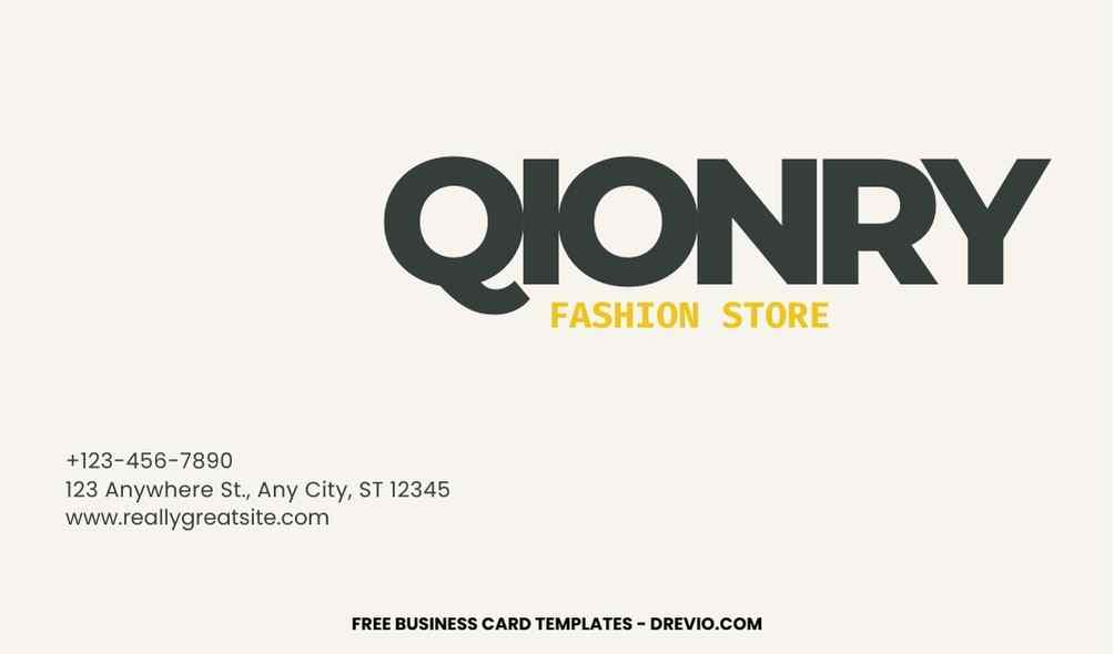 10 Bold Typography Business Card Template