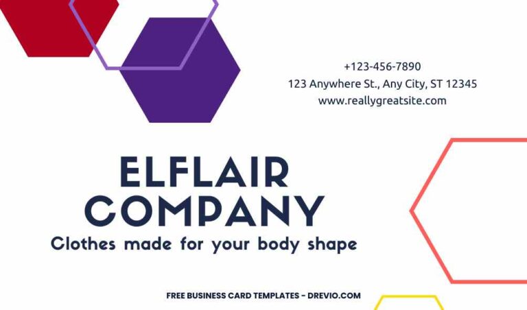 FREE Editable Colorful Geometric Business Card Template