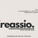 7 Creative Typography Business Card Template