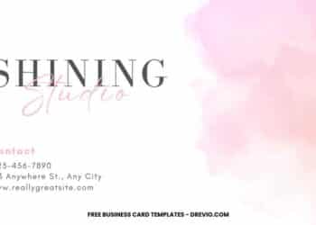 FREE Editable Creative Watercolor Business Card Template