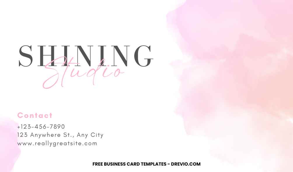 10 Creative Watercolor Business Card Template
