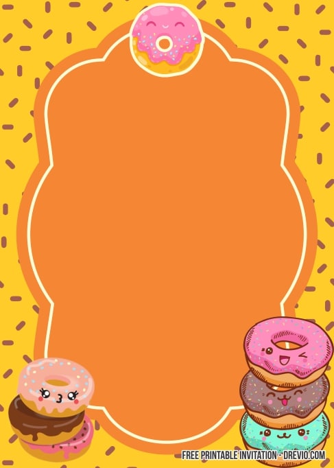 Donut Birthday Invitation