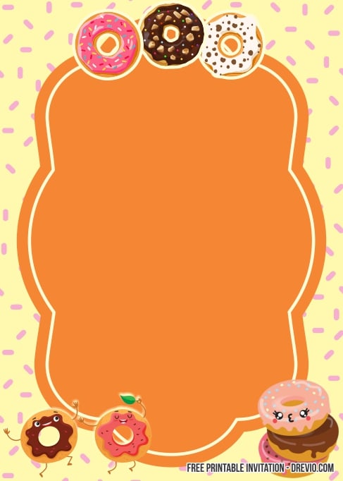 Donut Birthday Invitation
