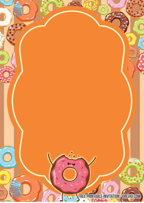 Donut Birthday Invitation