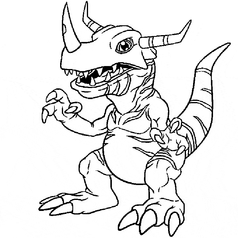 Digimon Coloring Pages 