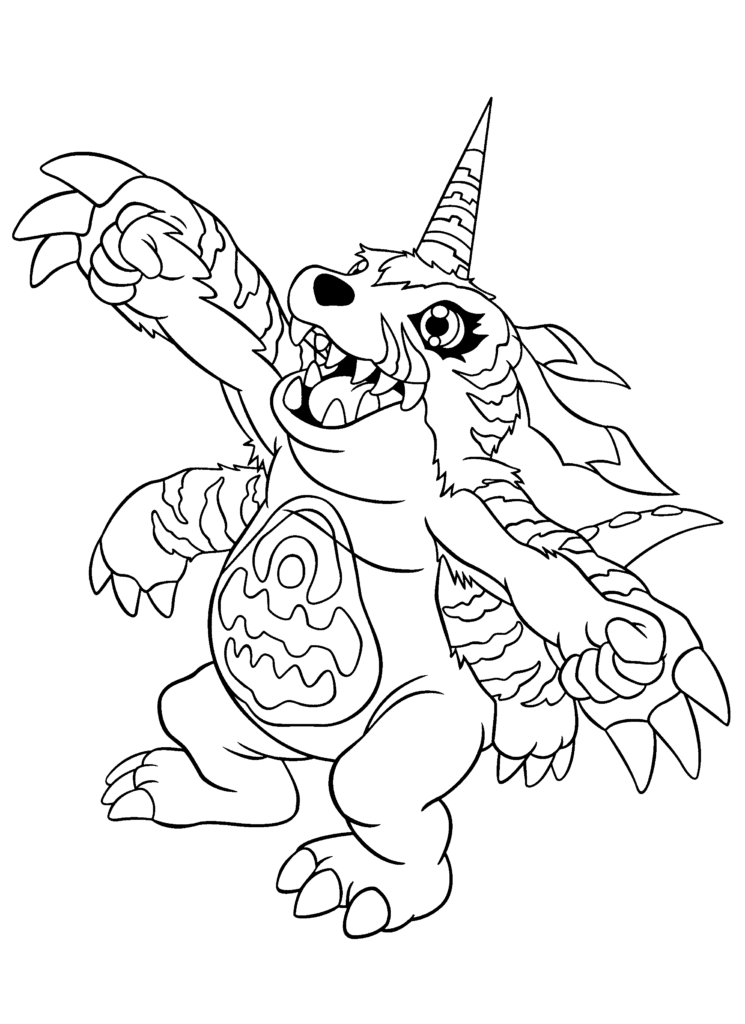 Digimon Coloring Pages 