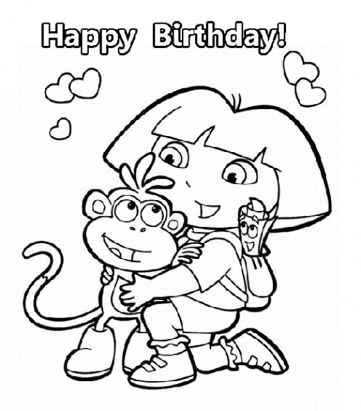 Dora Coloring Pages