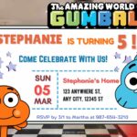 Free 18+ Amazing World of Gumball Birthday Invitation (No Photoshop Needed – Editable Canva)