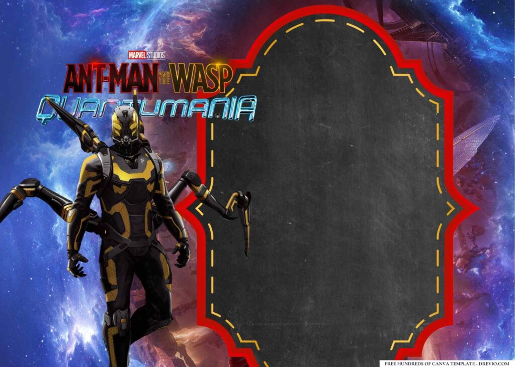 Antman Birthday Invitation Templates