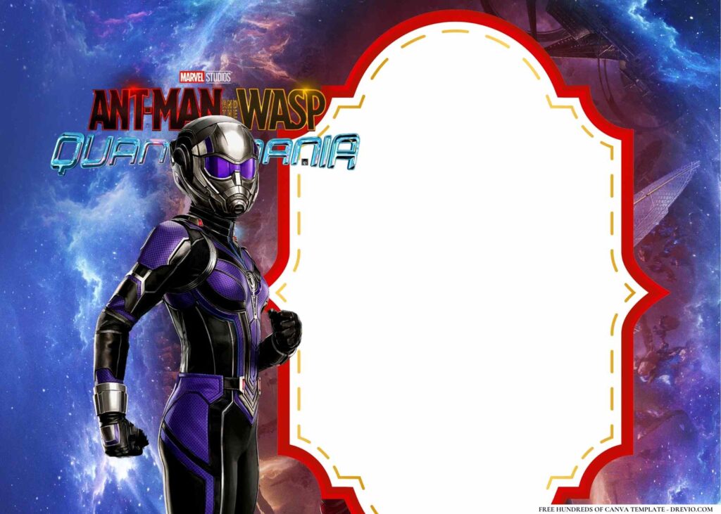 FREE Ant Man and the Wasp Quantumania Birthday Canva Templates 18