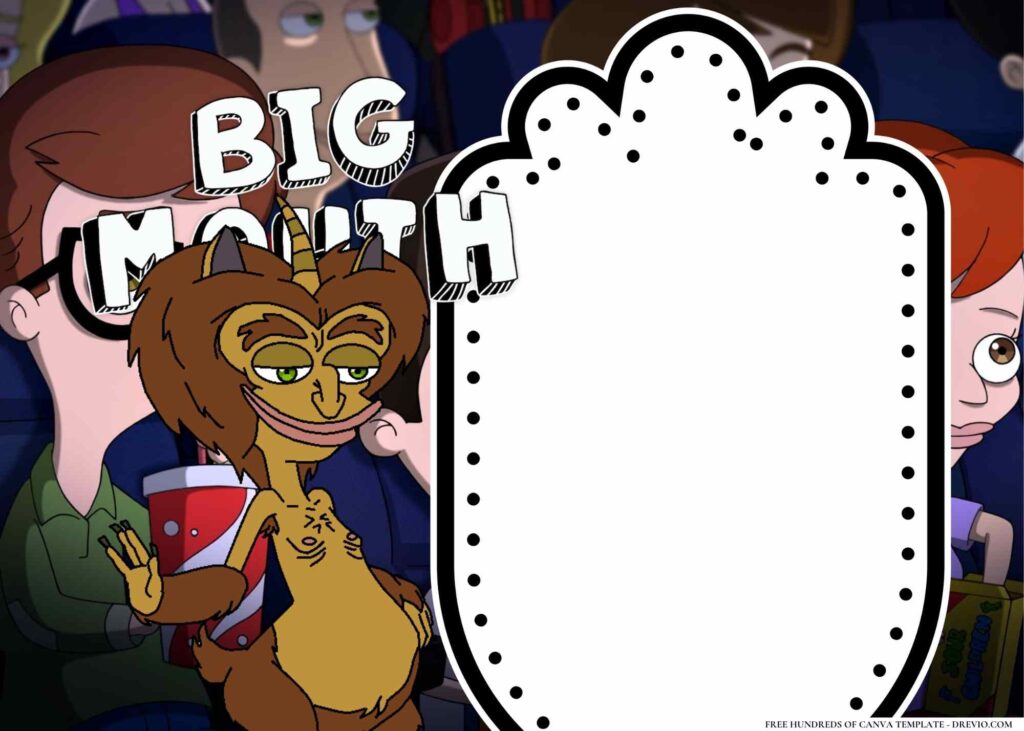 FREE Big Mouth Birthday Canva Templates 10
