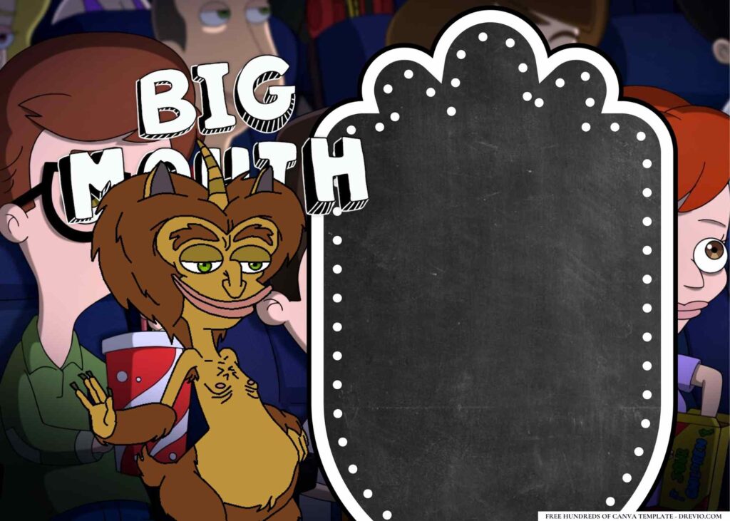 FREE Big Mouth Birthday Canva Templates 12