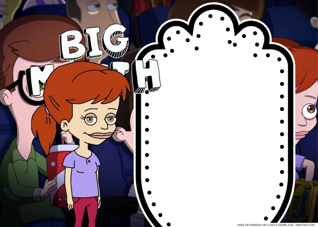 FREE Big Mouth Birthday Canva Templates 14