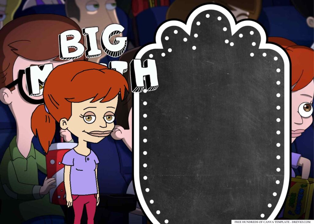 FREE Big Mouth Birthday Canva Templates 16