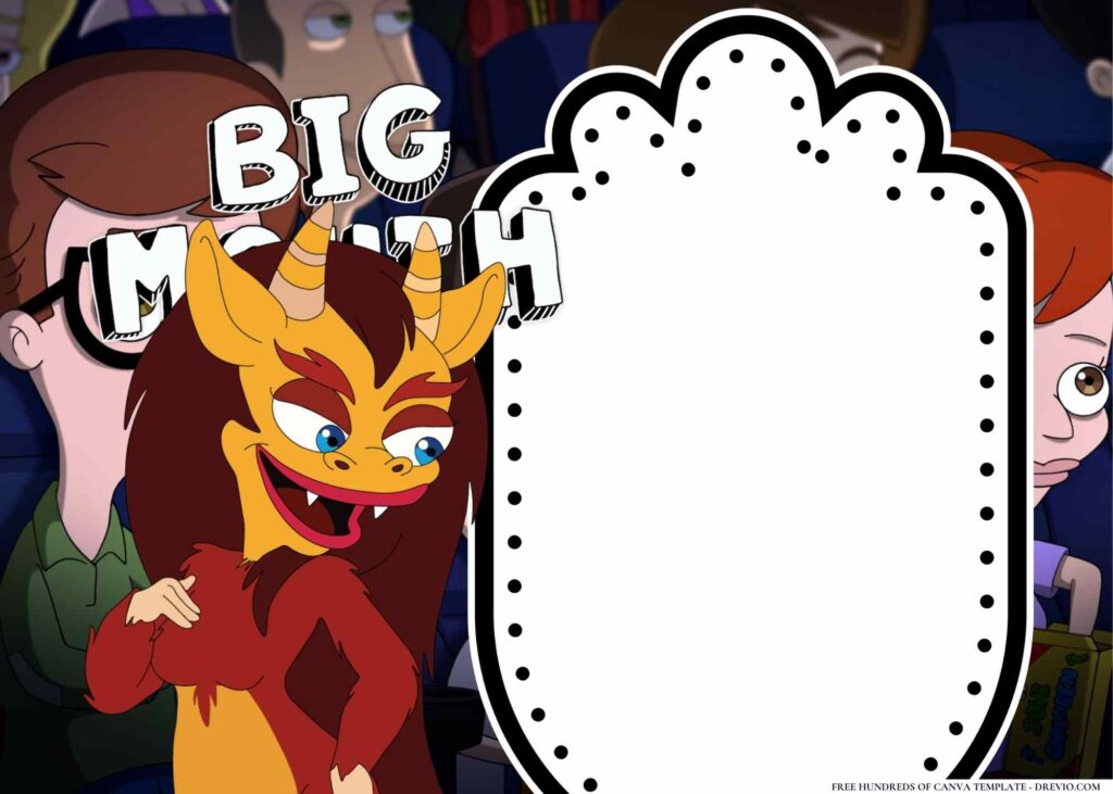 FREE Big Mouth Birthday Canva Templates 22